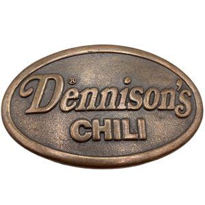 Dennisons Chili Belt Buckle Vintage Dennison Food Foodie Cook Chef